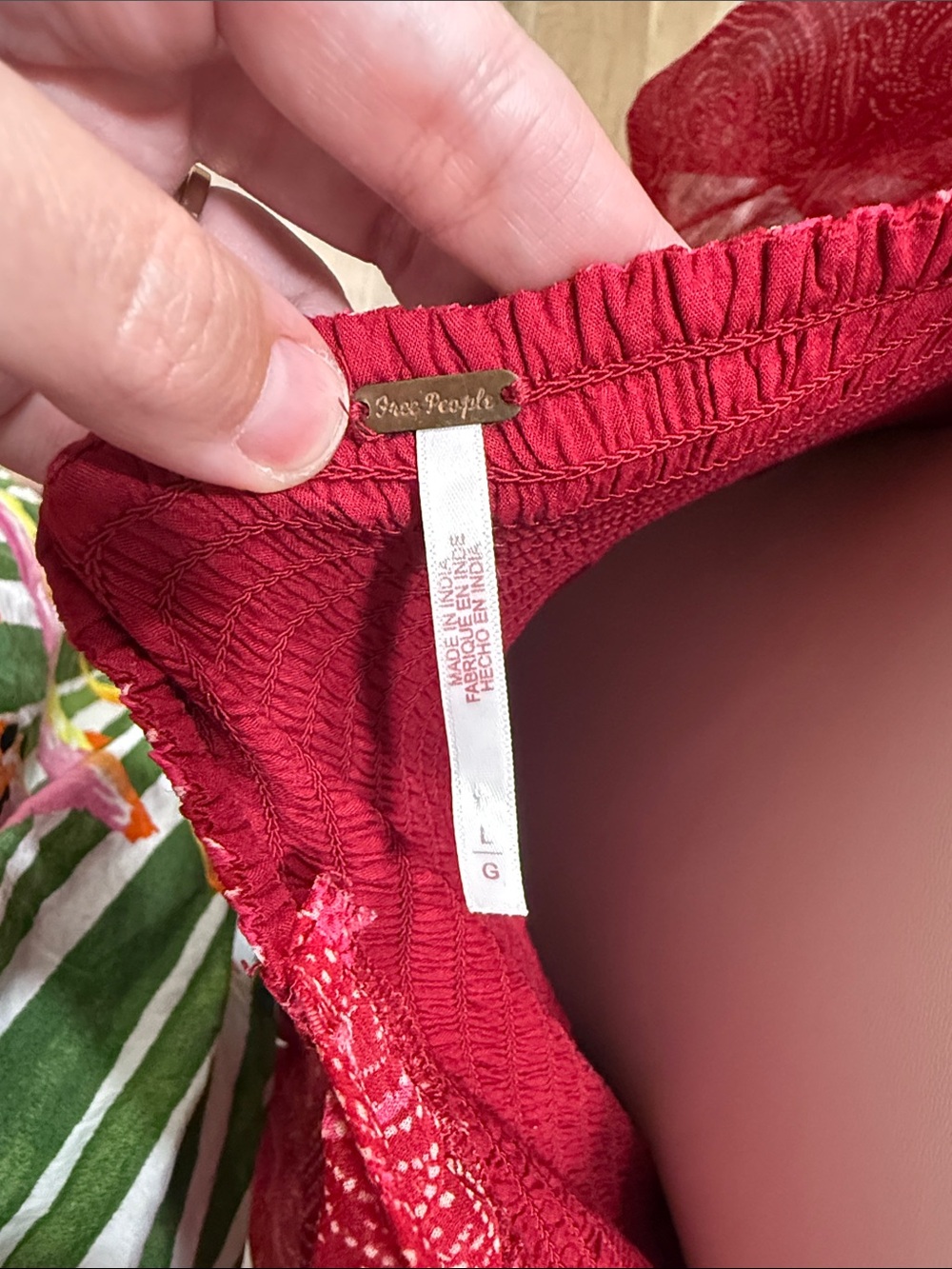 Free People Red “YOURE A JEWEL”  Maxi Dress - Picture 2 of 9